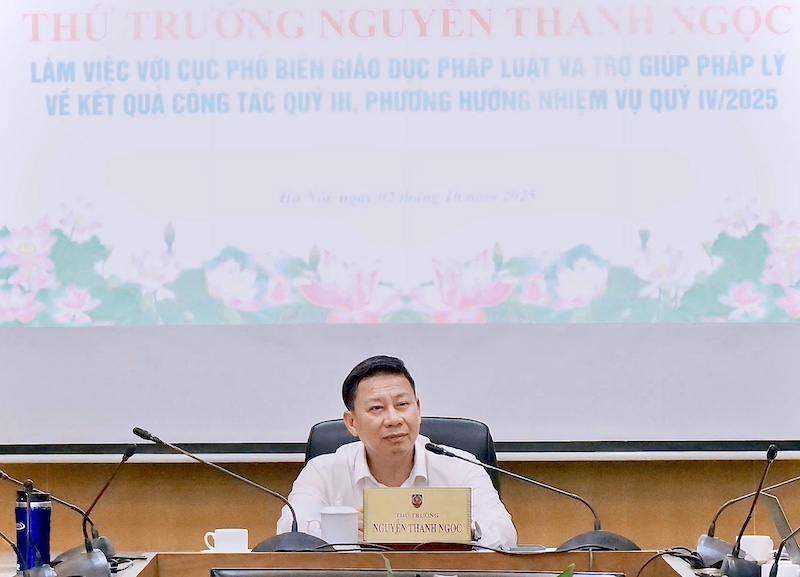 Thực hiện đúng, đủ, chất lượng các nhiệm vụ phổ biến, giáo dục pháp luật và trợ giúp pháp lý